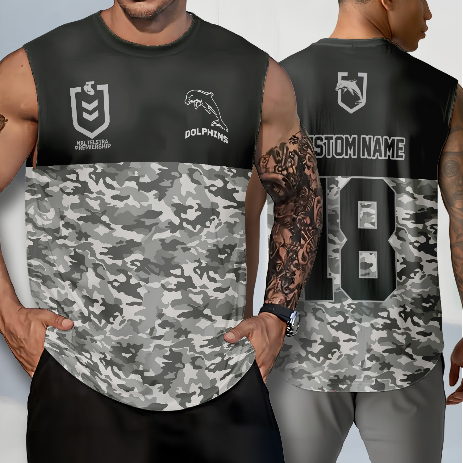 Auspiritmerch Dolphins Personalized Tank Top Gift For Fans