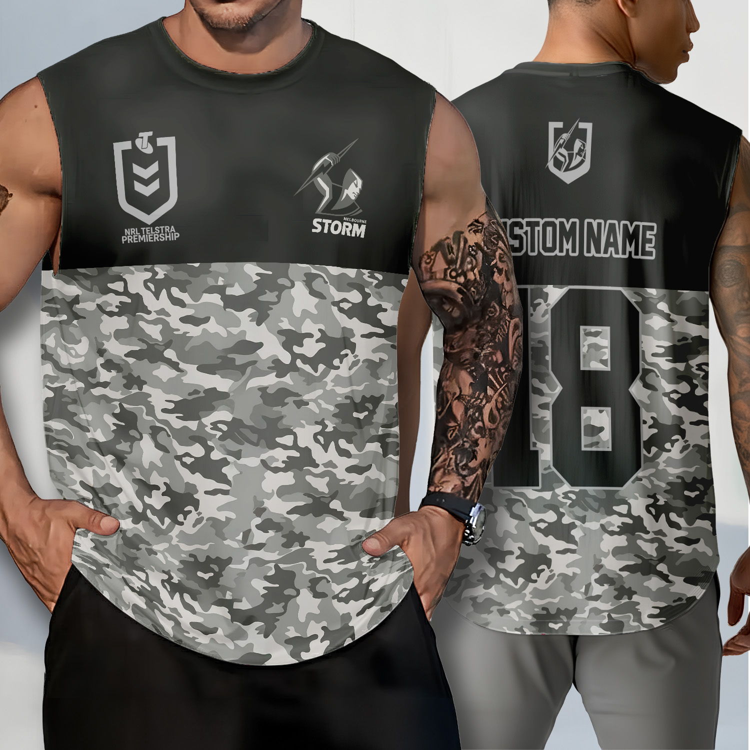 Auspiritmerch Melbourne Storm Personalized Tank Top Gift For Fans