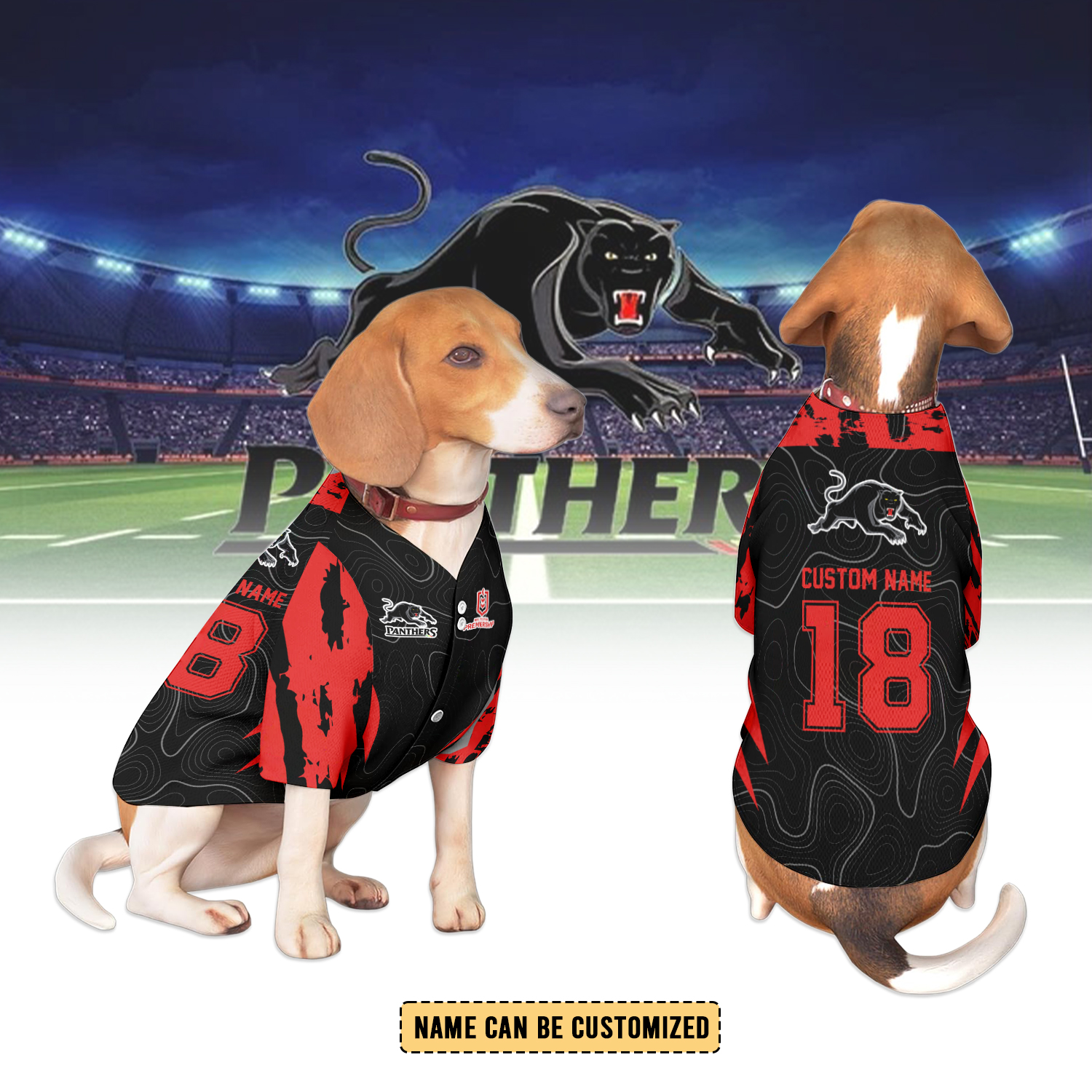 Auspiritmerch Penrith Panthers Personalized Pet Baseball Jersey Gift For Fans