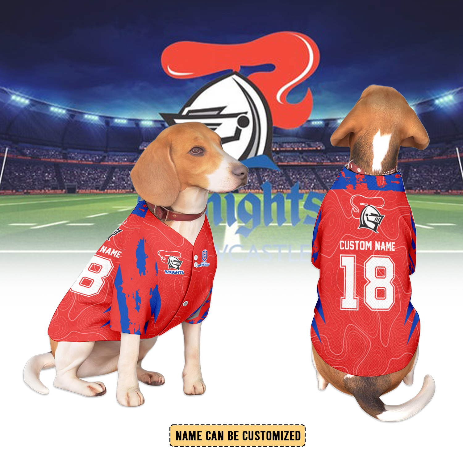 Auspiritmerch Newcastle Knights Personalized Pet Baseball Jersey Gift For Fans