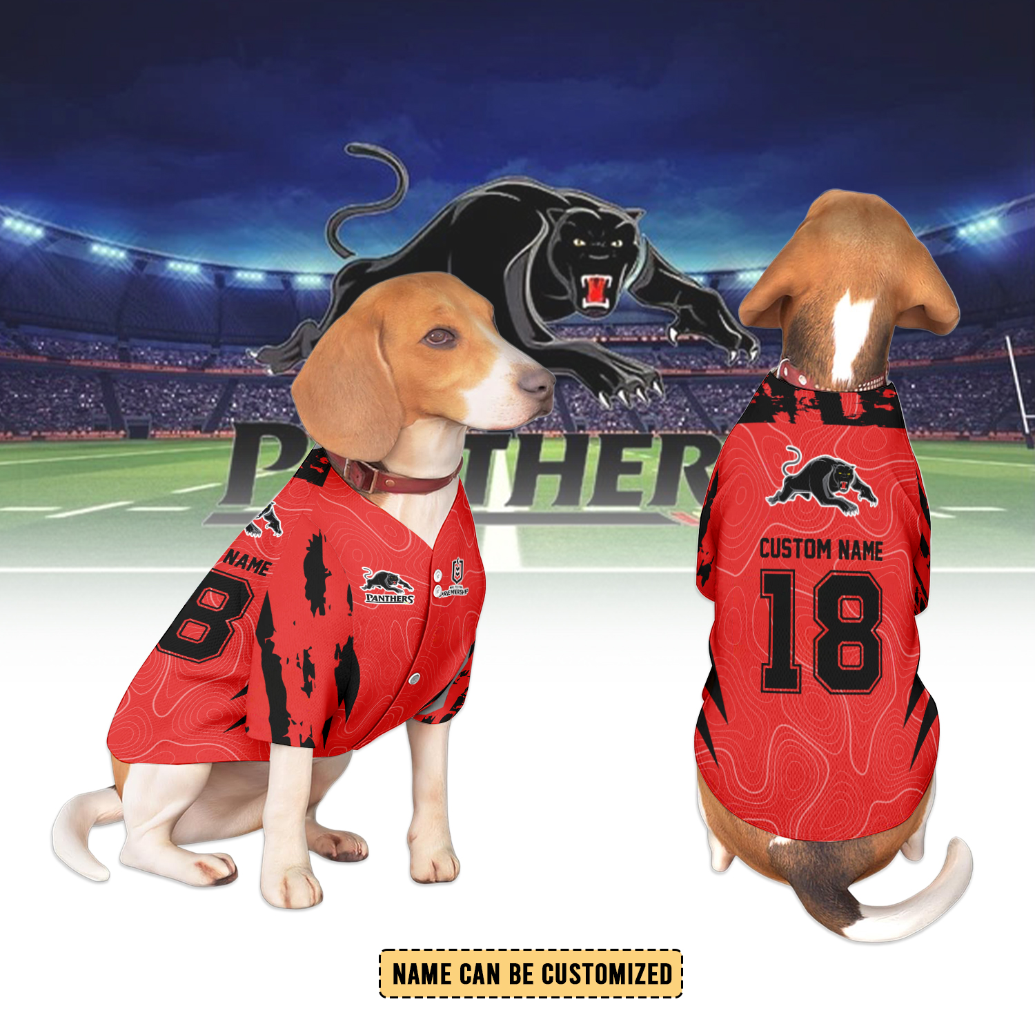 Auspiritmerch Penrith Panthers Personalized Pet Baseball Jersey Gift For Fans