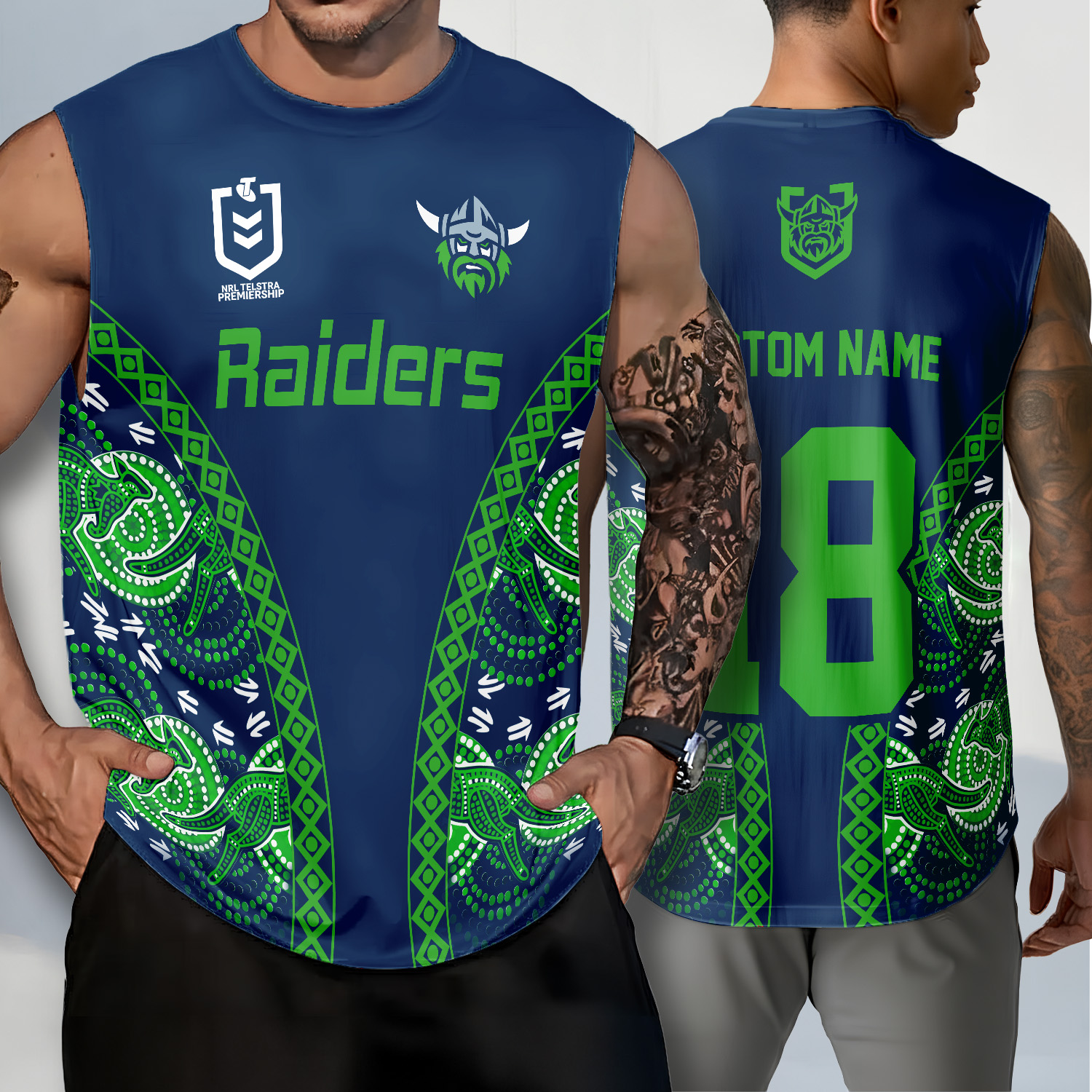 Auspiritmerch Canberra Raiders Personalized Tank Top Gift For Fans