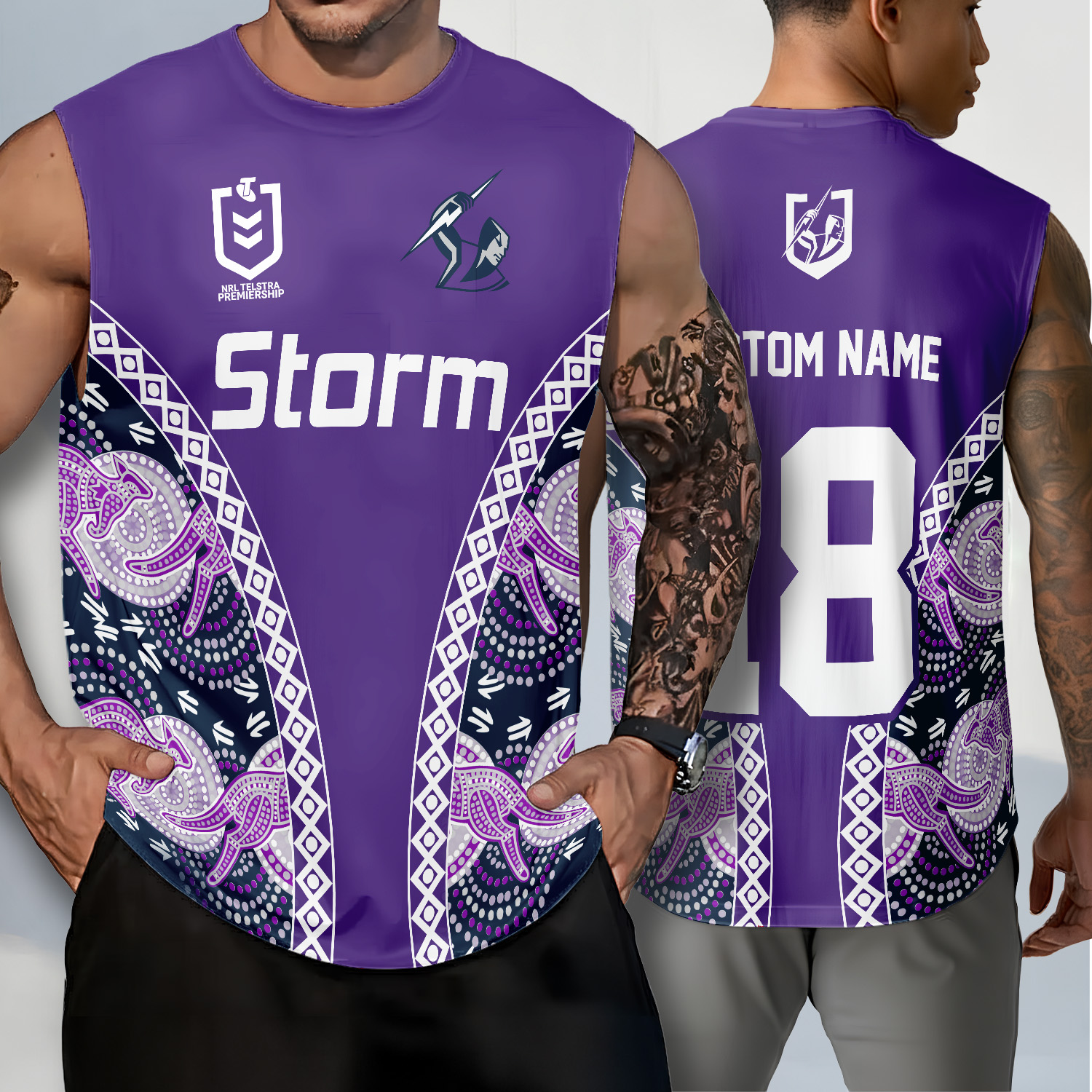 Auspiritmerch Melbourne Storm Personalized Tank Top Gift For Fans