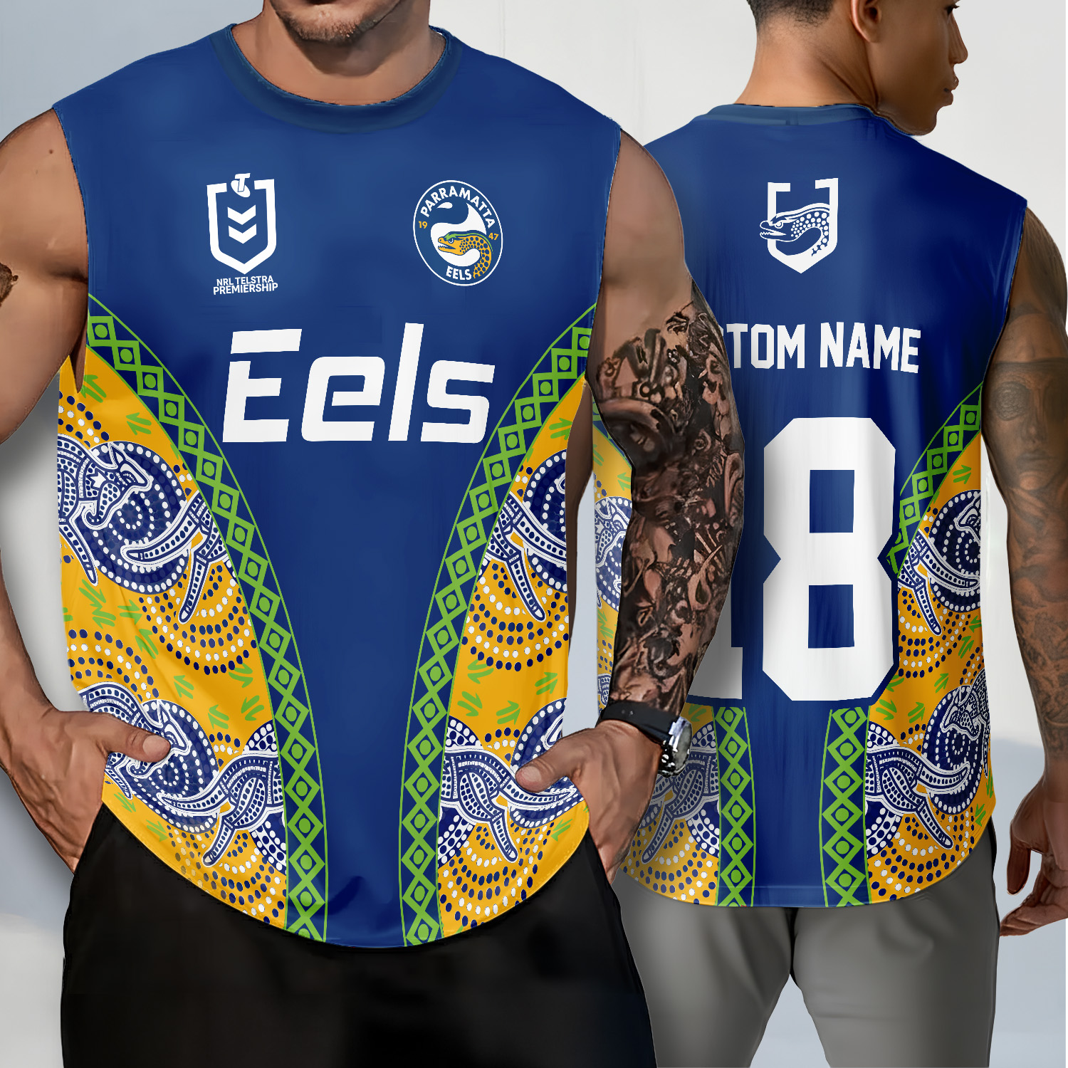 Auspiritmerch Parramatta Eels Personalized Tank Top Gift For Fans
