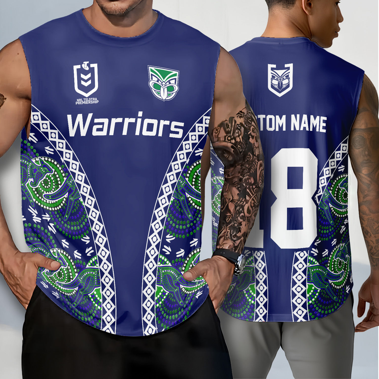 Auspiritmerch New Zealand Warriors Personalized Tank Top Gift For Fans