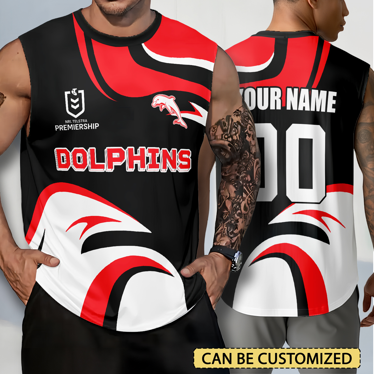 Auspiritmerch Dolphins Personalized Tank Top Gift For Fans