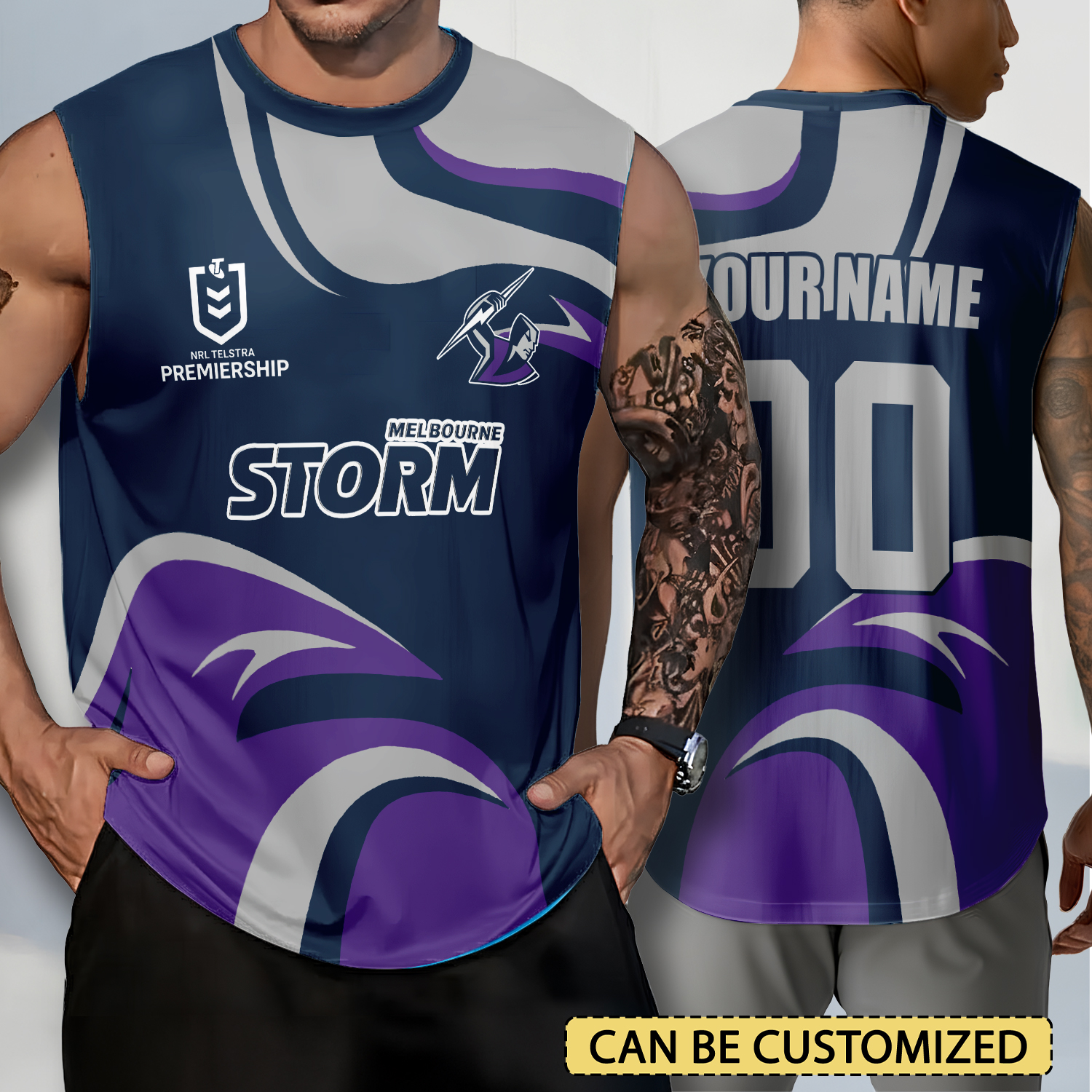Auspiritmerch Melbourne Storm Personalized Tank Top Gift For Fans