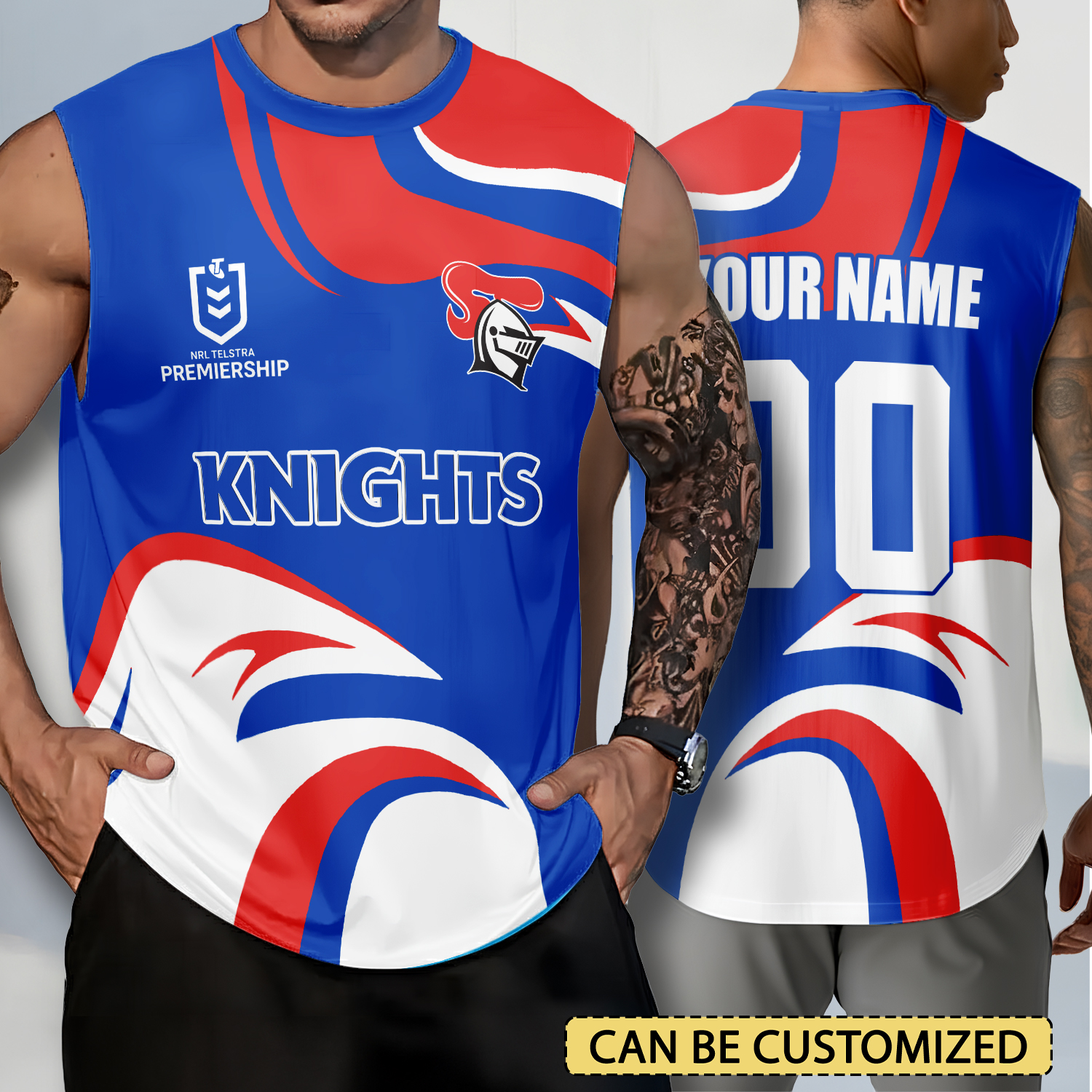 Auspiritmerch Newcastle Knights Personalized Tank Top Gift For Fans