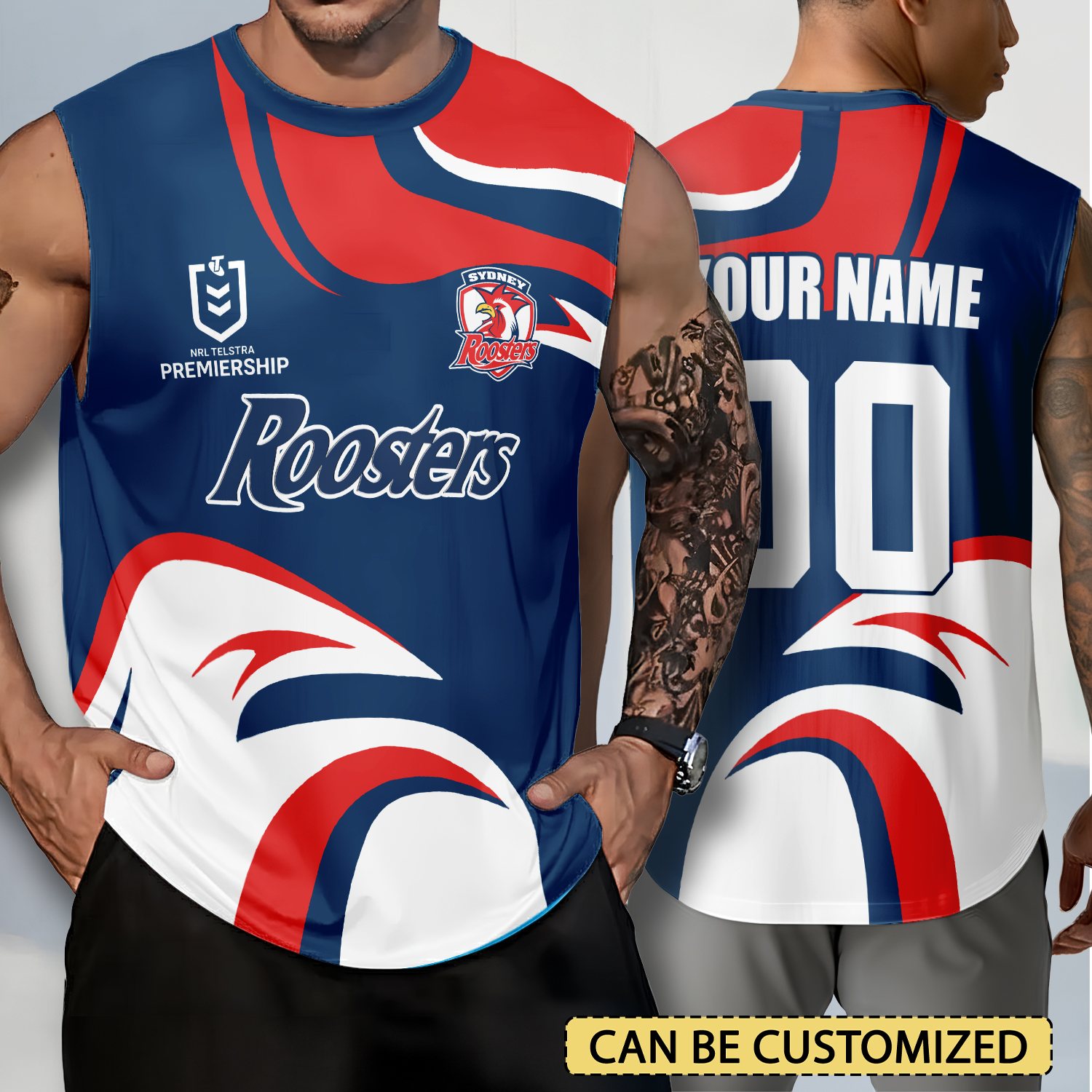 Auspiritmerch Sydney Roosters Personalized Tank Top Gift For Fans