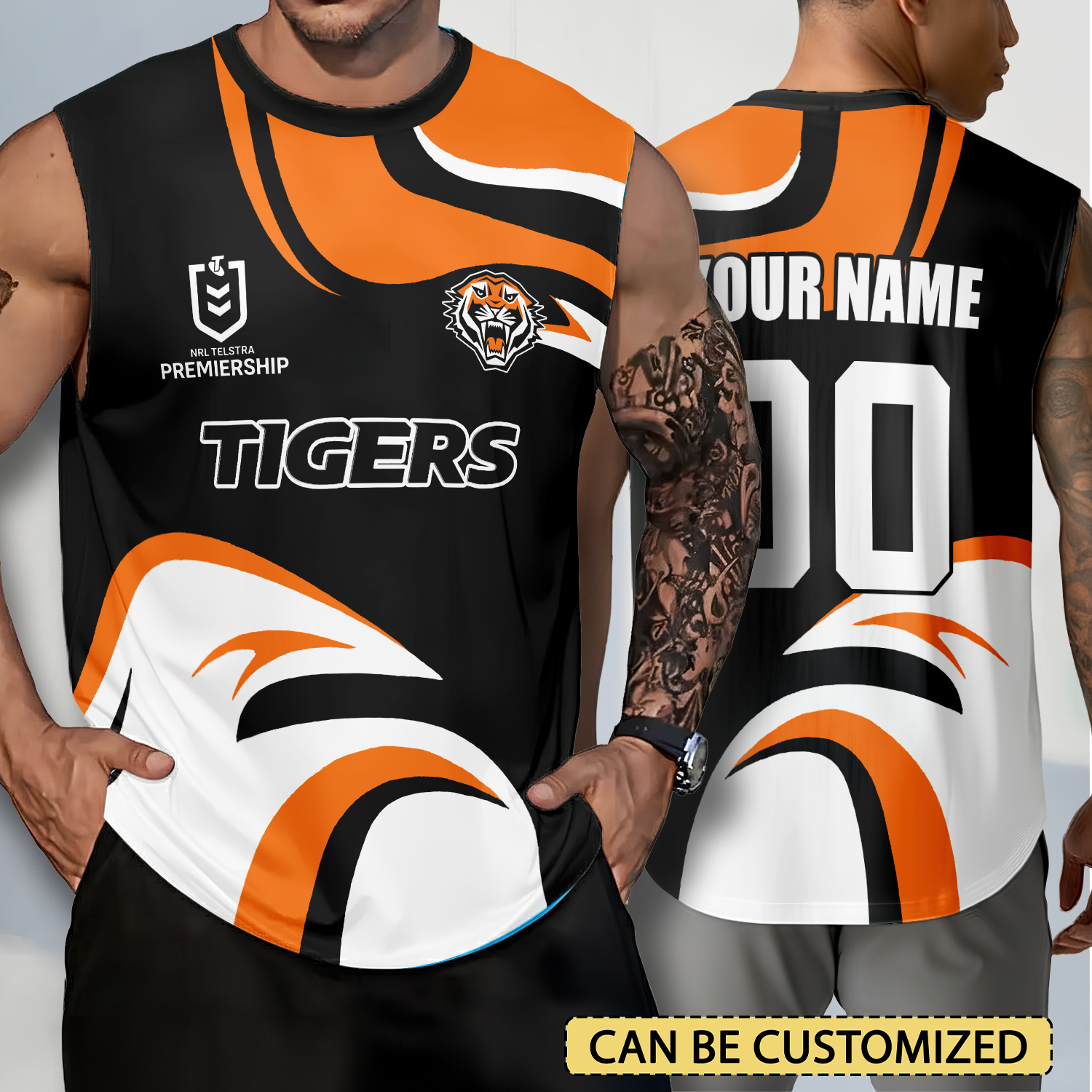 Auspiritmerch Wests Tigers Personalized Tank Top Gift For Fans
