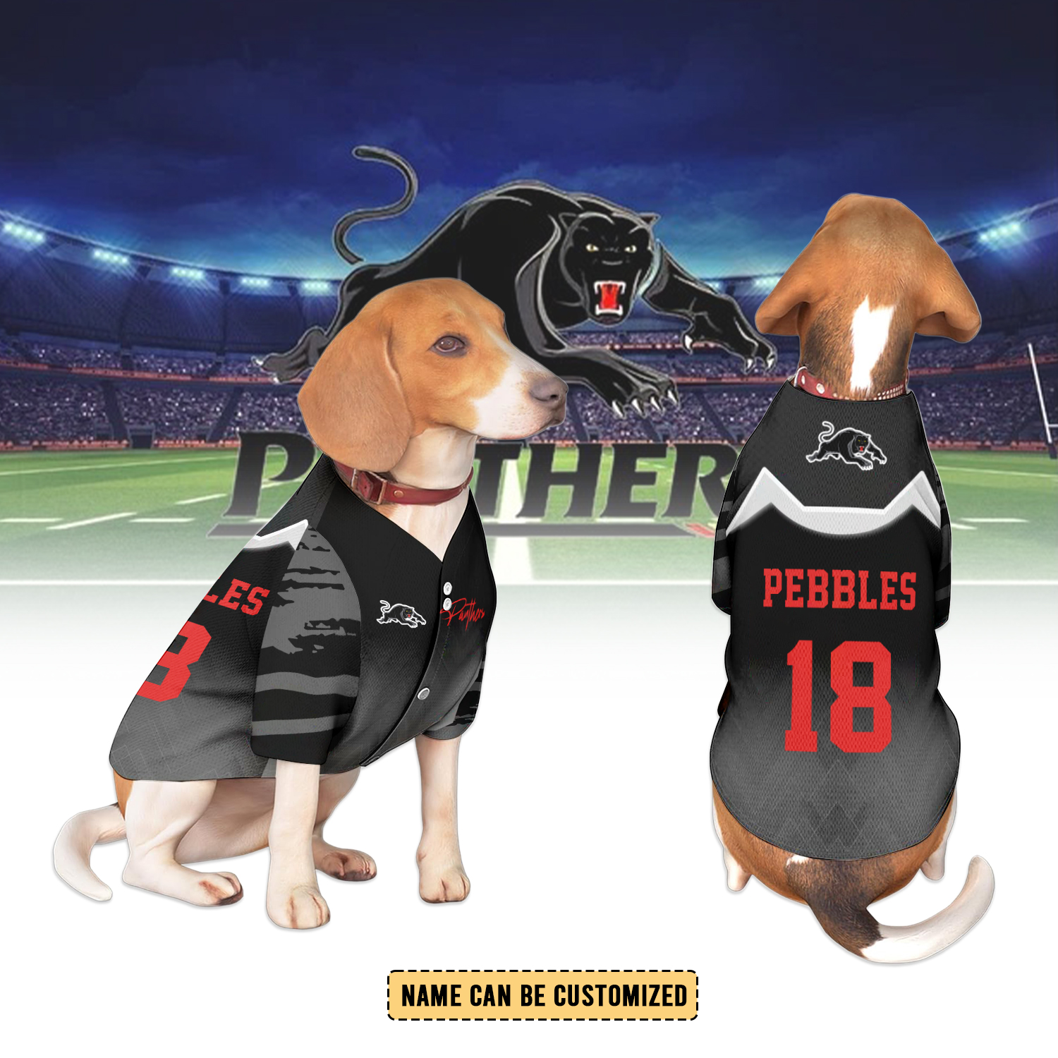 Auspiritmerch Penrith Panthers Personalized Pet Baseball Jersey Gift For Fans