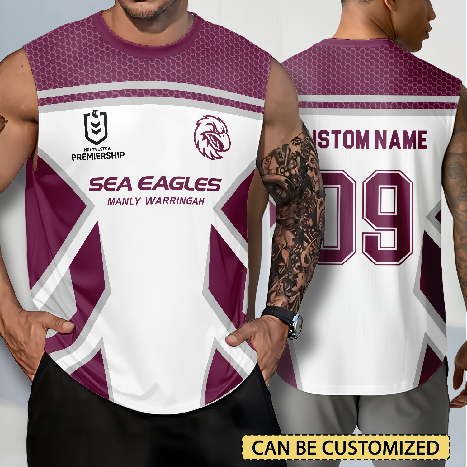 Auspiritmerch Manly Warringah Sea Eagles Personalized Tank Top Gift For Fans