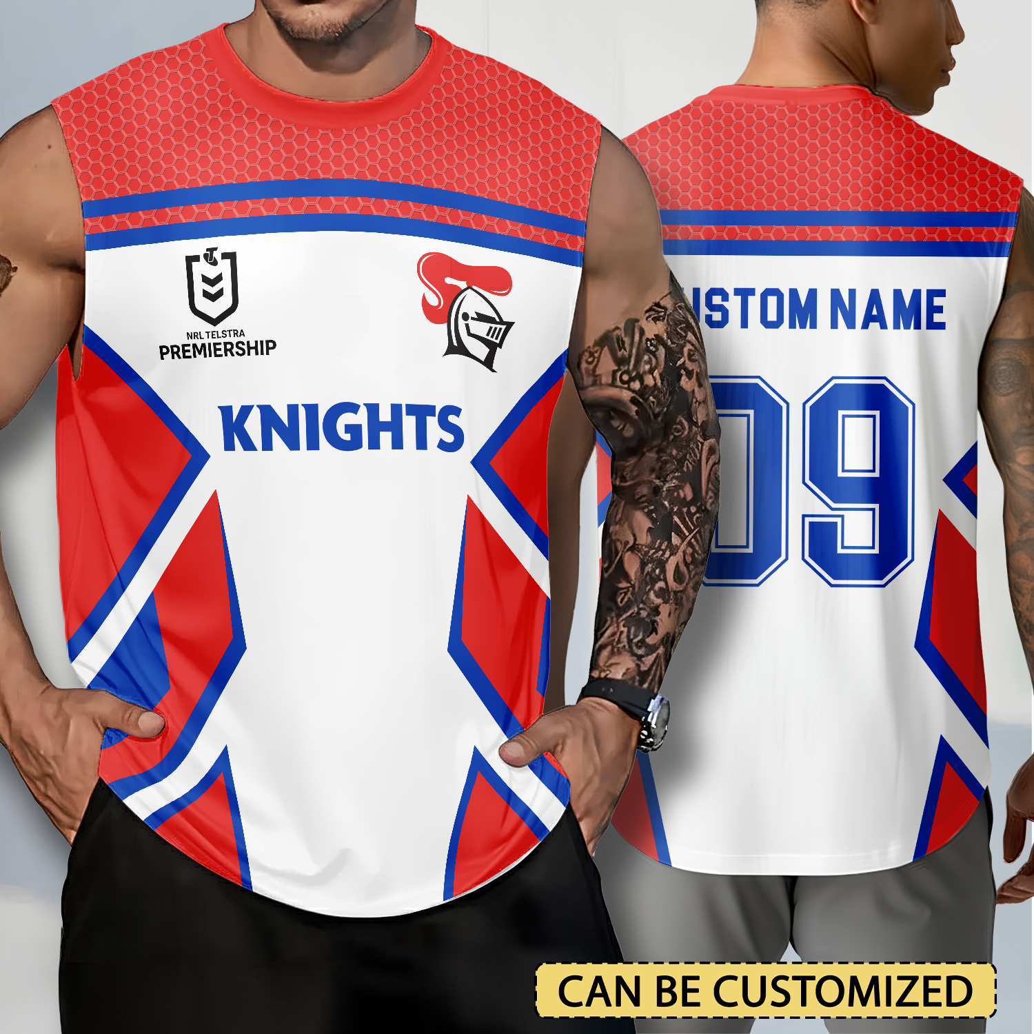 Auspiritmerch Newcastle Knights Personalized Tank Top Gift For Fans