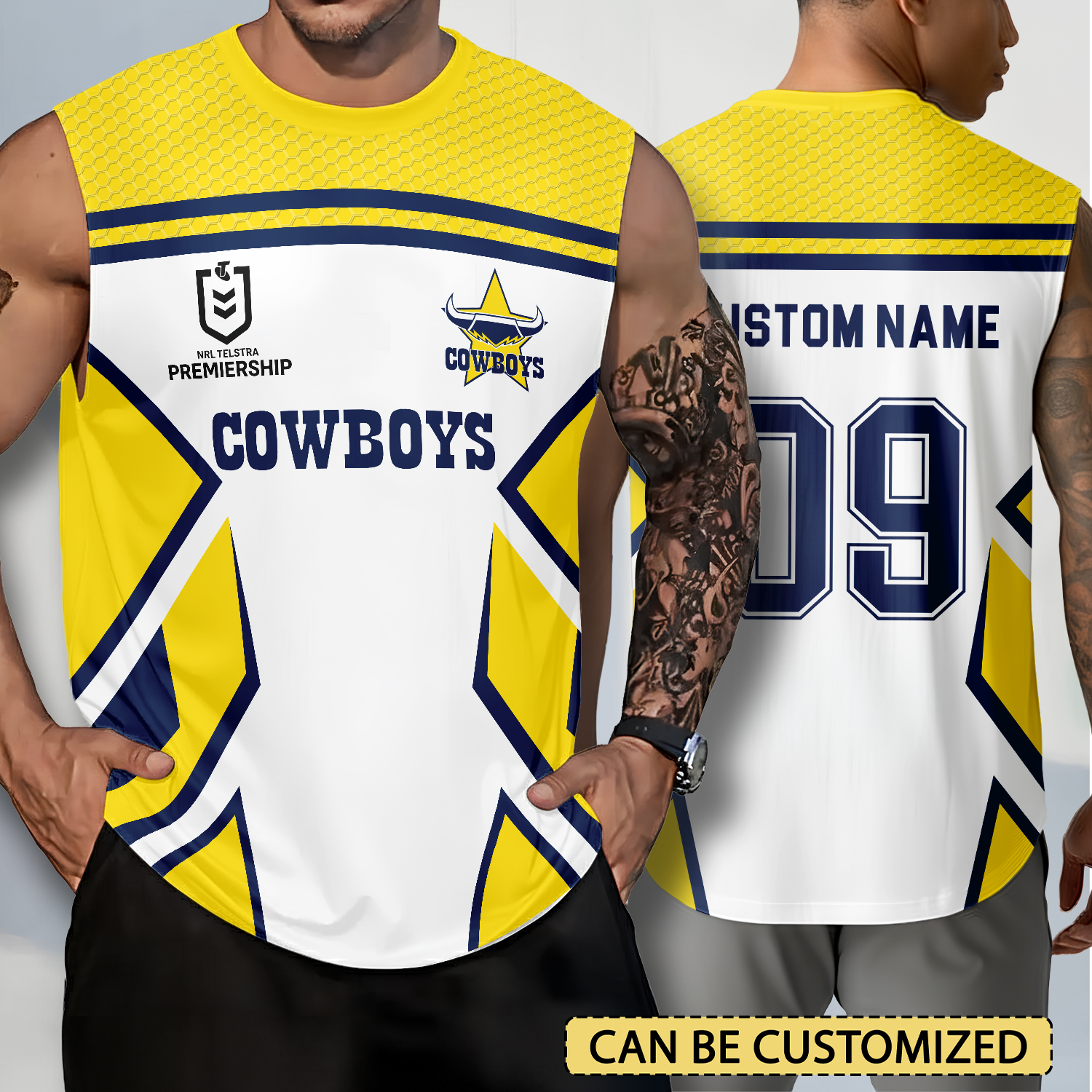 Auspiritmerch North Queensland Cowboys Personalized Tank Top Gift For Fans