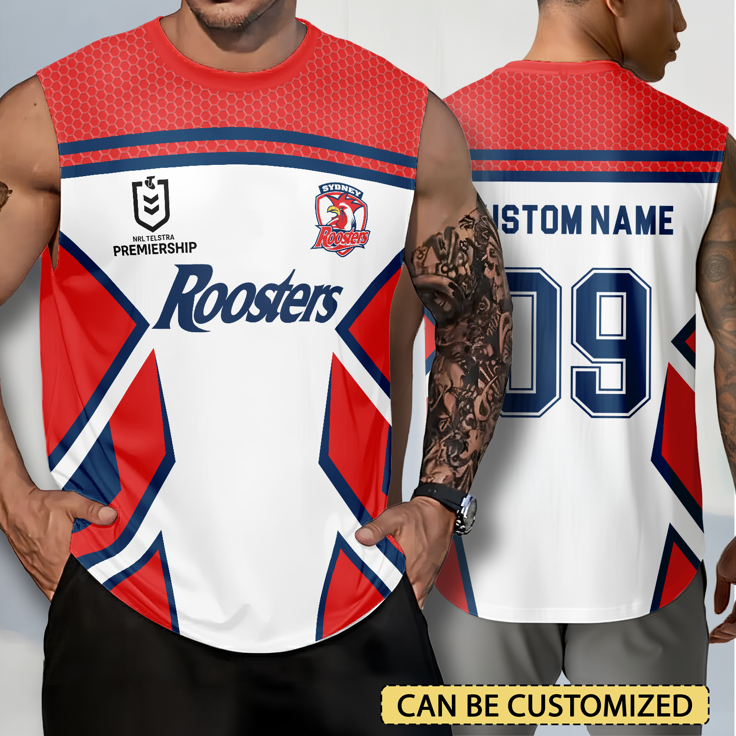 Auspiritmerch Sydney Roosters Personalized Tank Top Gift For Fans