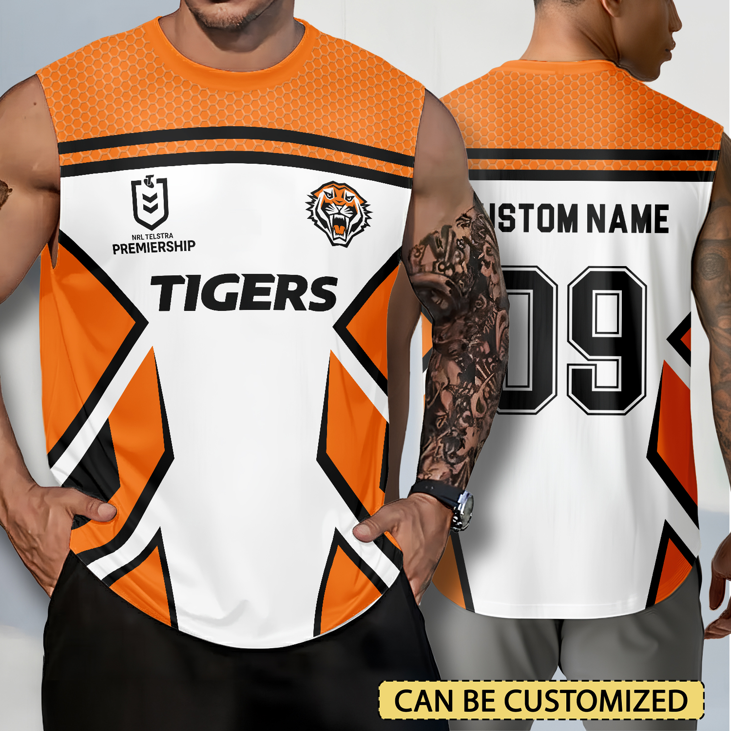 Auspiritmerch Wests Tigers Personalized Tank Top Gift For Fans