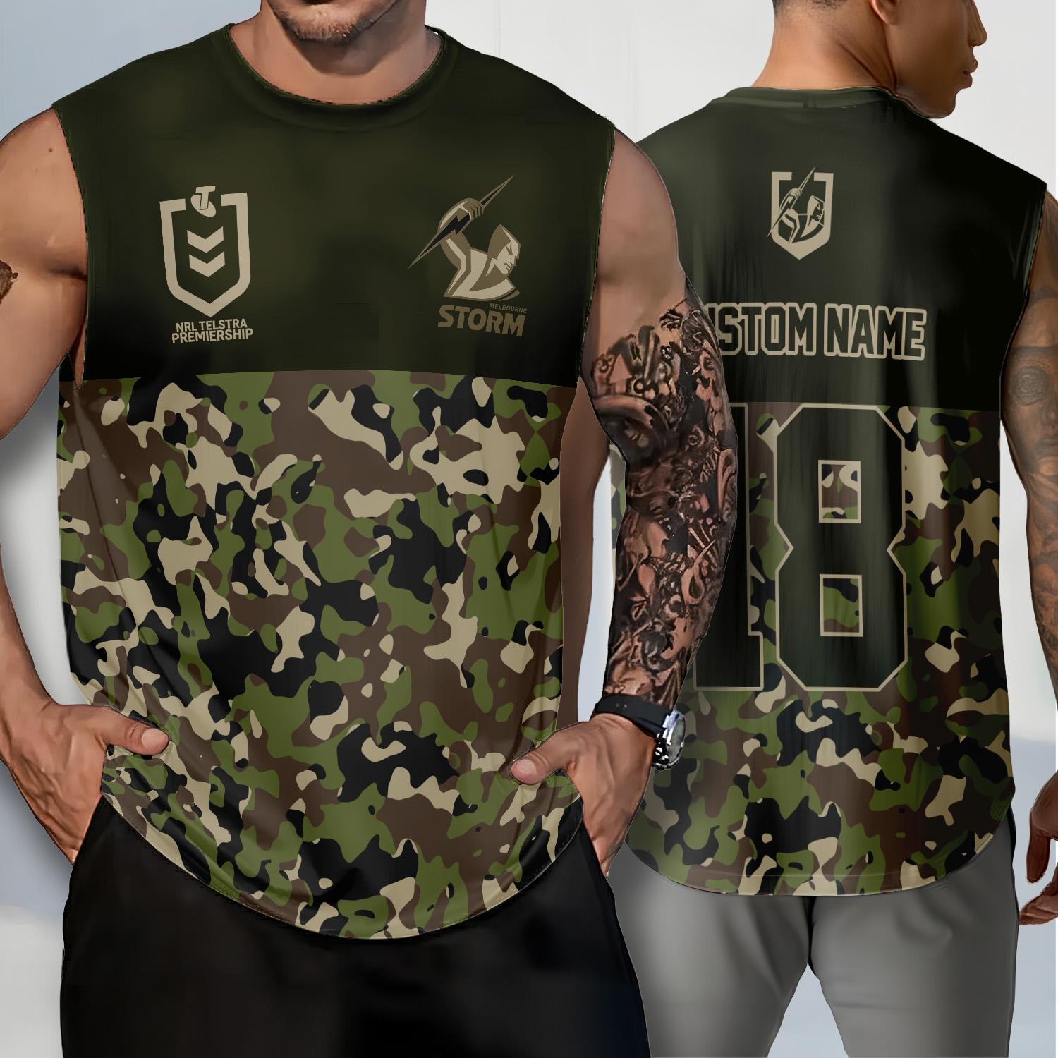 Auspiritmerch Melbourne Storm Personalized Tank Top Gift For Fans