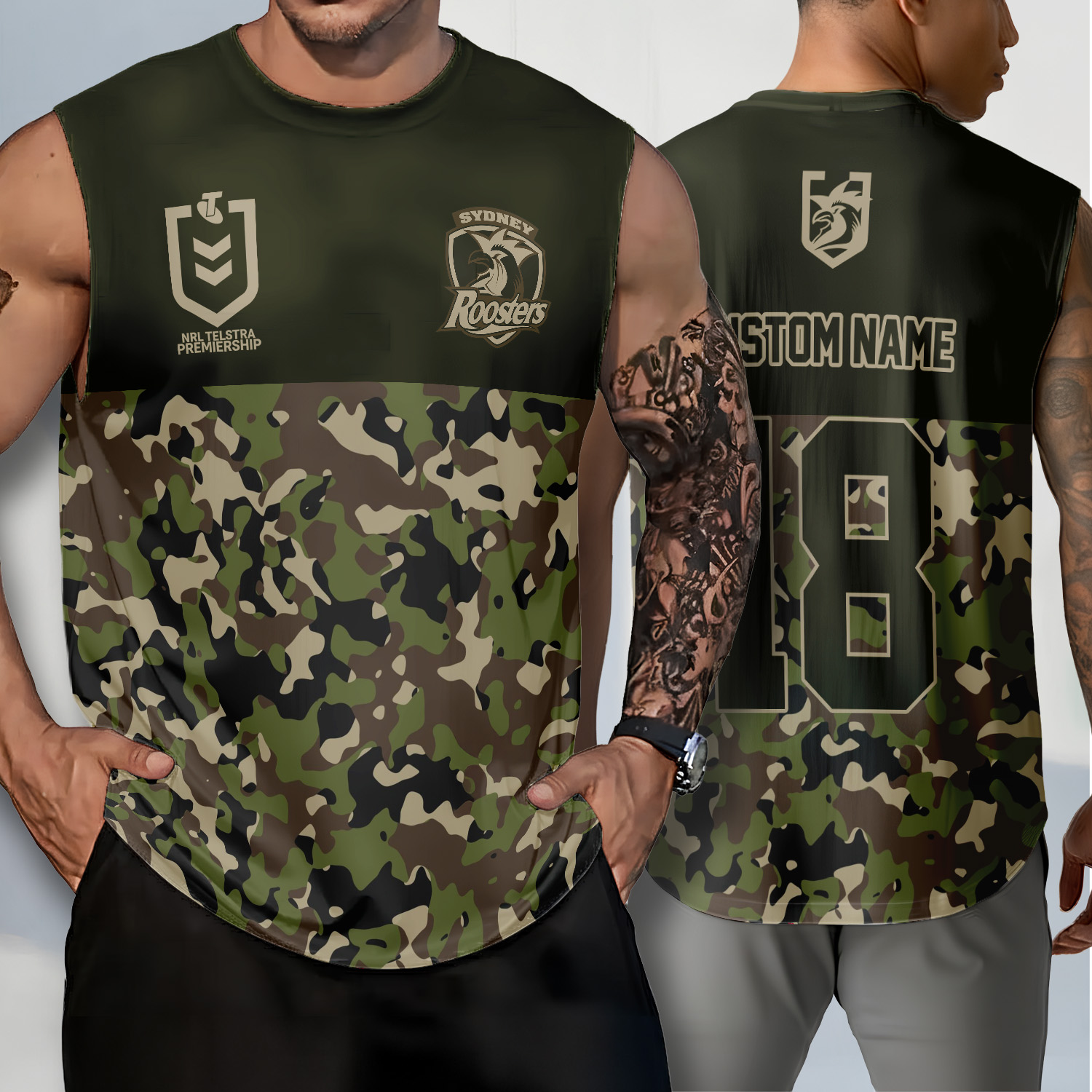 Auspiritmerch Sydney Roosters Personalized Tank Top Gift For Fans