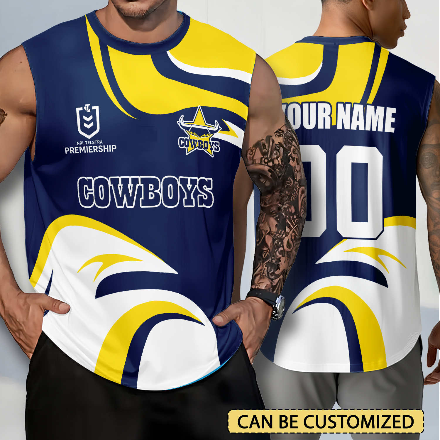 Auspiritmerch North Queensland Cowboys Personalized Tank Top Gift For Fans