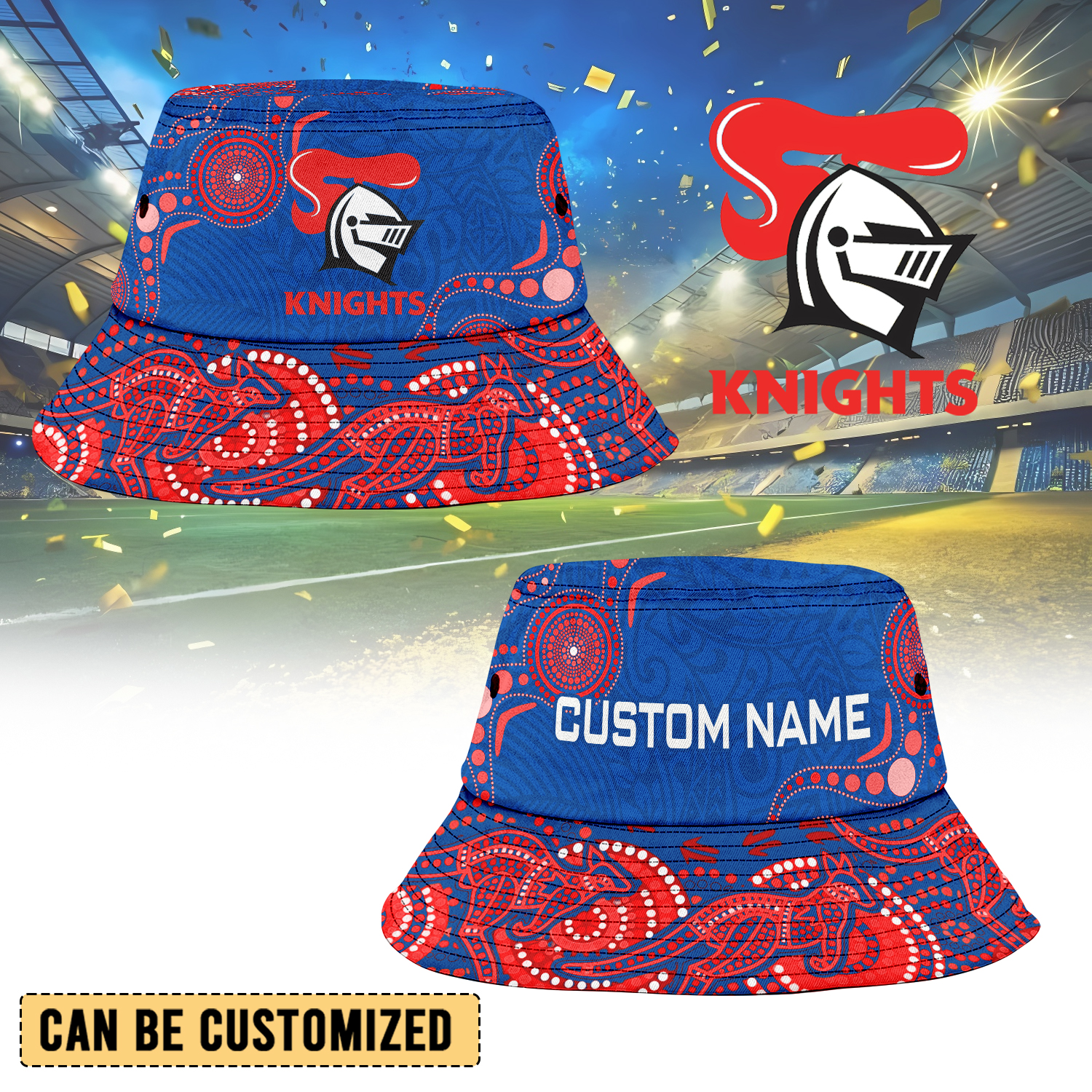 Auspiritmerch Newcastle Knights Personalized Bucket Hat Gift For Fans
