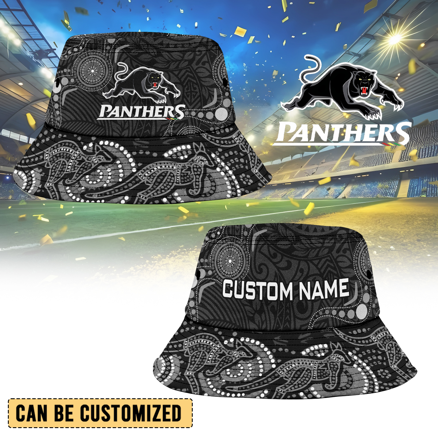 Auspiritmerch Penrith Panthers Personalized Bucket Hat Gift For Fans
