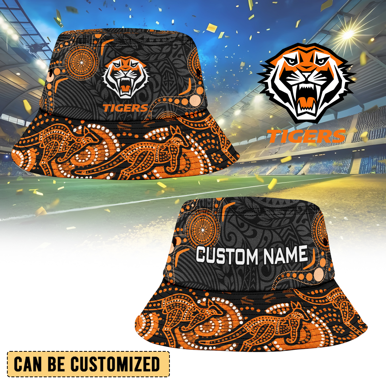 Auspiritmerch Wests Tigers Personalized Bucket Hat Gift For Fans