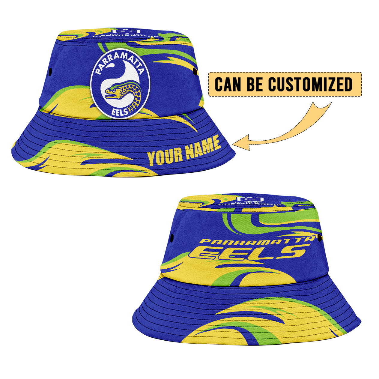 Auspiritmerch Parramatta Eels Personalized Bucket Hat Gift For Fans