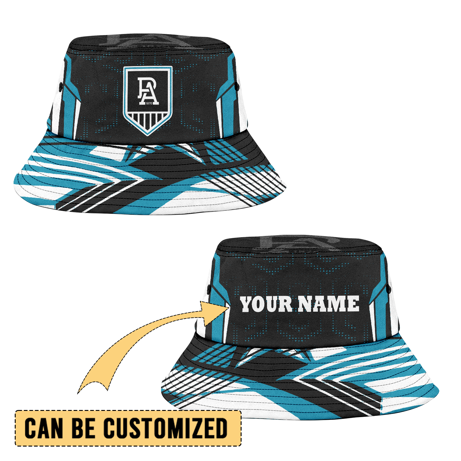 Auspiritmerch Port Adelaide Sports Personalized Bucket Hat Gift For Fans
