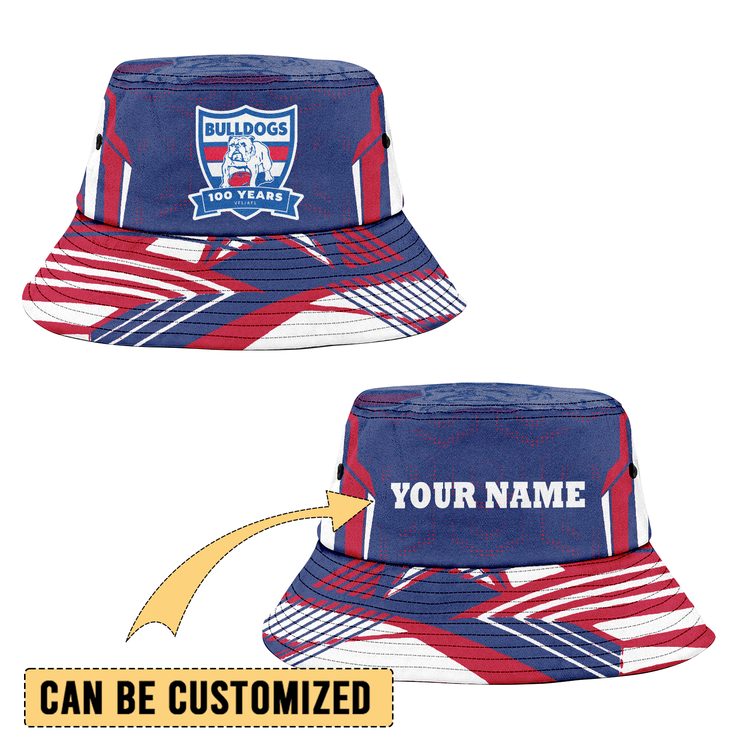 Auspiritmerch Western Bulldogs Sports Personalized Bucket Hat Gift For Fans