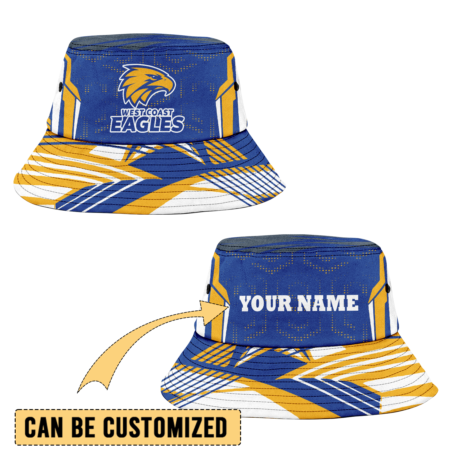Auspiritmerch West Coast Eagles Sports Personalized Bucket Hat Gift For Fans