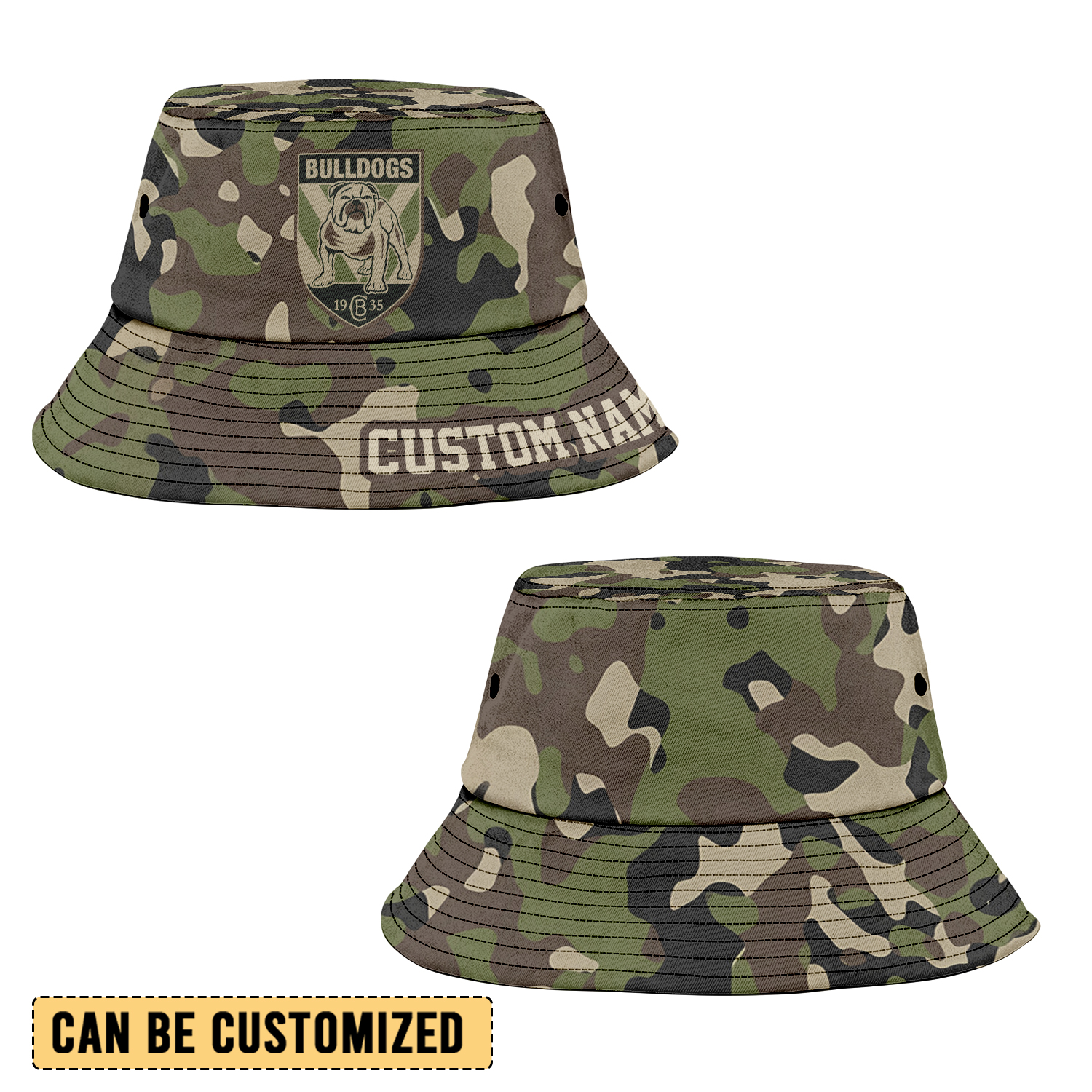 Auspiritmerch Canterbury-Bankstown Bulldogs Sports Personalized Bucket Hat Gift For Fans