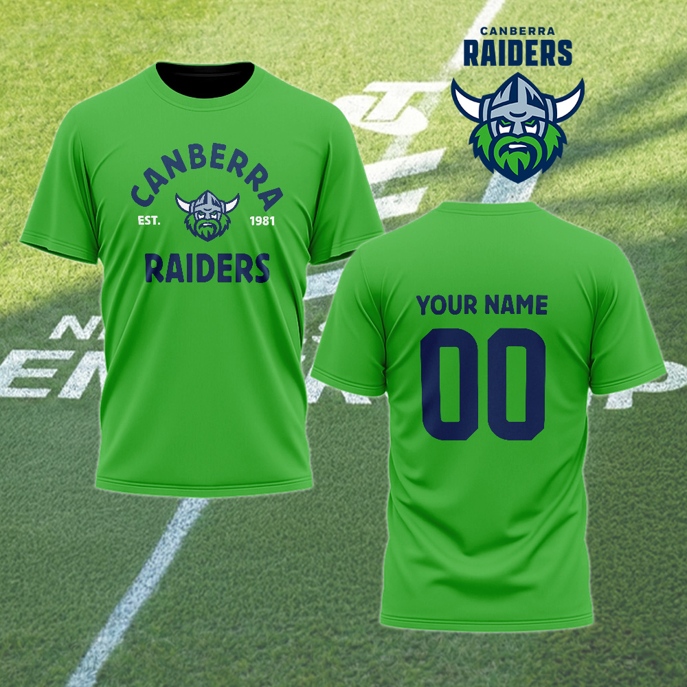 Auspiritmerch Canberra Raiders Personalized T Shirt Gift For Fans