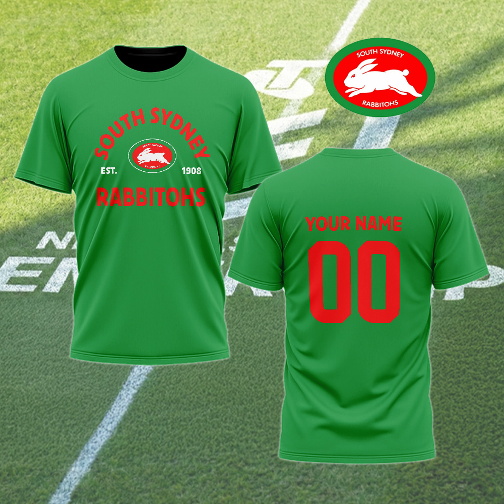 Auspiritmerch South Sydney Rabbitohs Personalized T Shirt Gift For Fans
