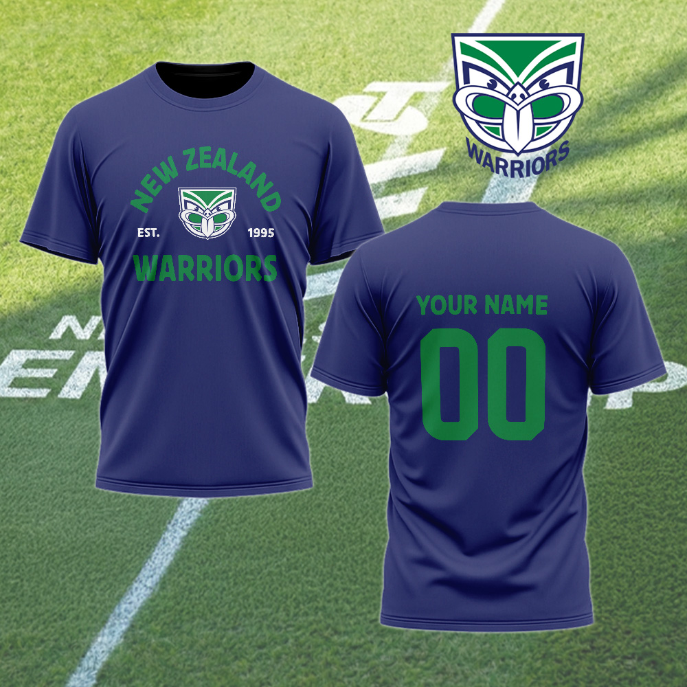 Auspiritmerch New Zealand Warriors Personalized T Shirt Gift For Fans