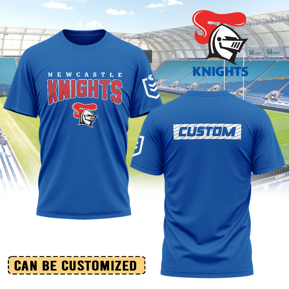 Auspiritmerch Newcastle Knights Personalized T Shirt Gift For Fans