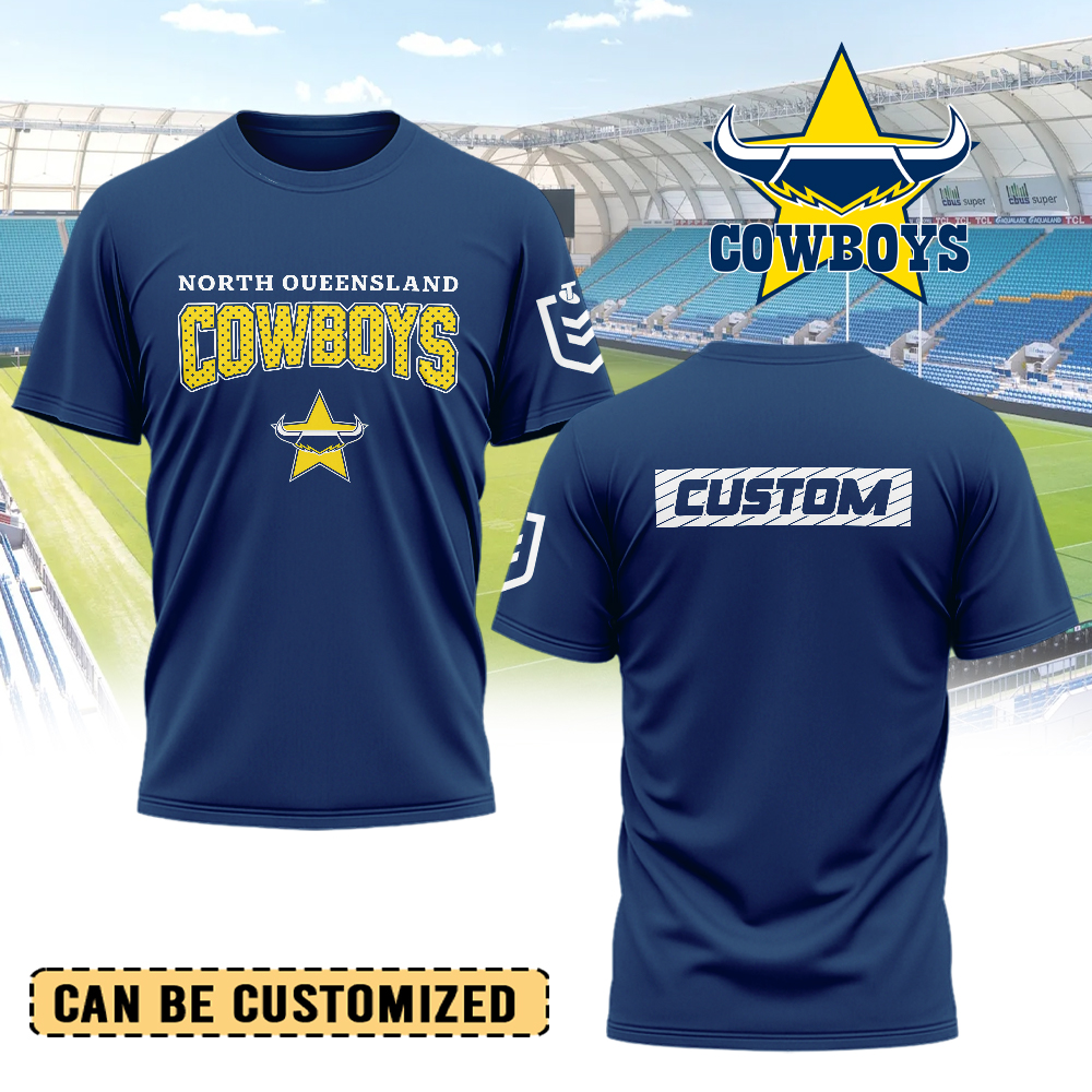 Auspiritmerch North Queensland Cowboys Personalized T Shirt Gift For Fans