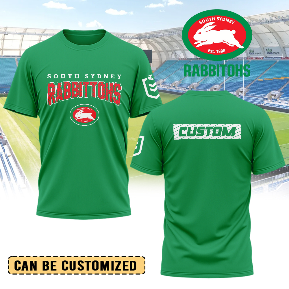 Auspiritmerch South Sydney Rabbitohs Personalized T Shirt Gift For Fans