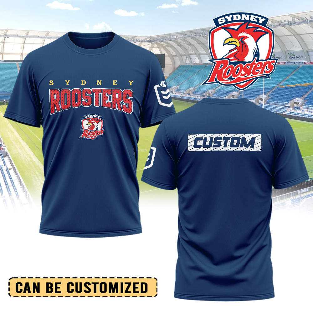 Auspiritmerch Sydney Roosters Personalized T Shirt Gift For Fans