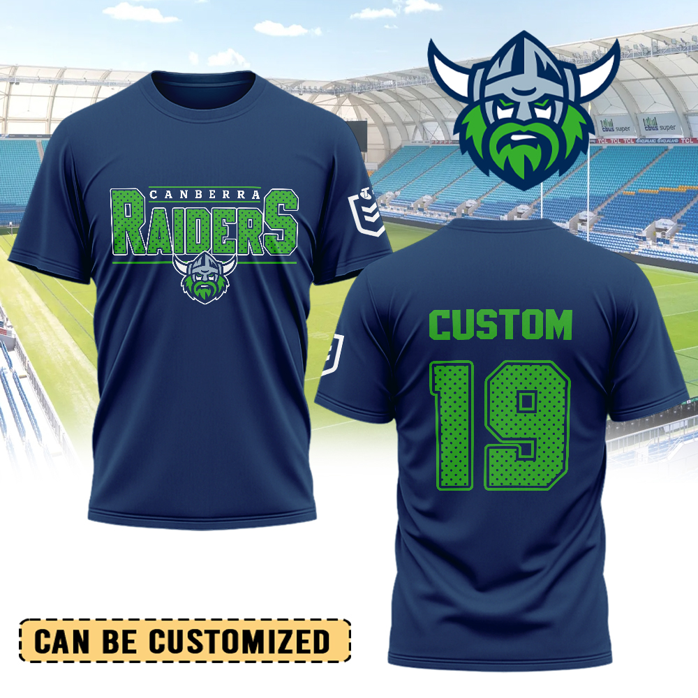 Auspiritmerch Canberra Raiders Personalized T Shirt Gift For Fans