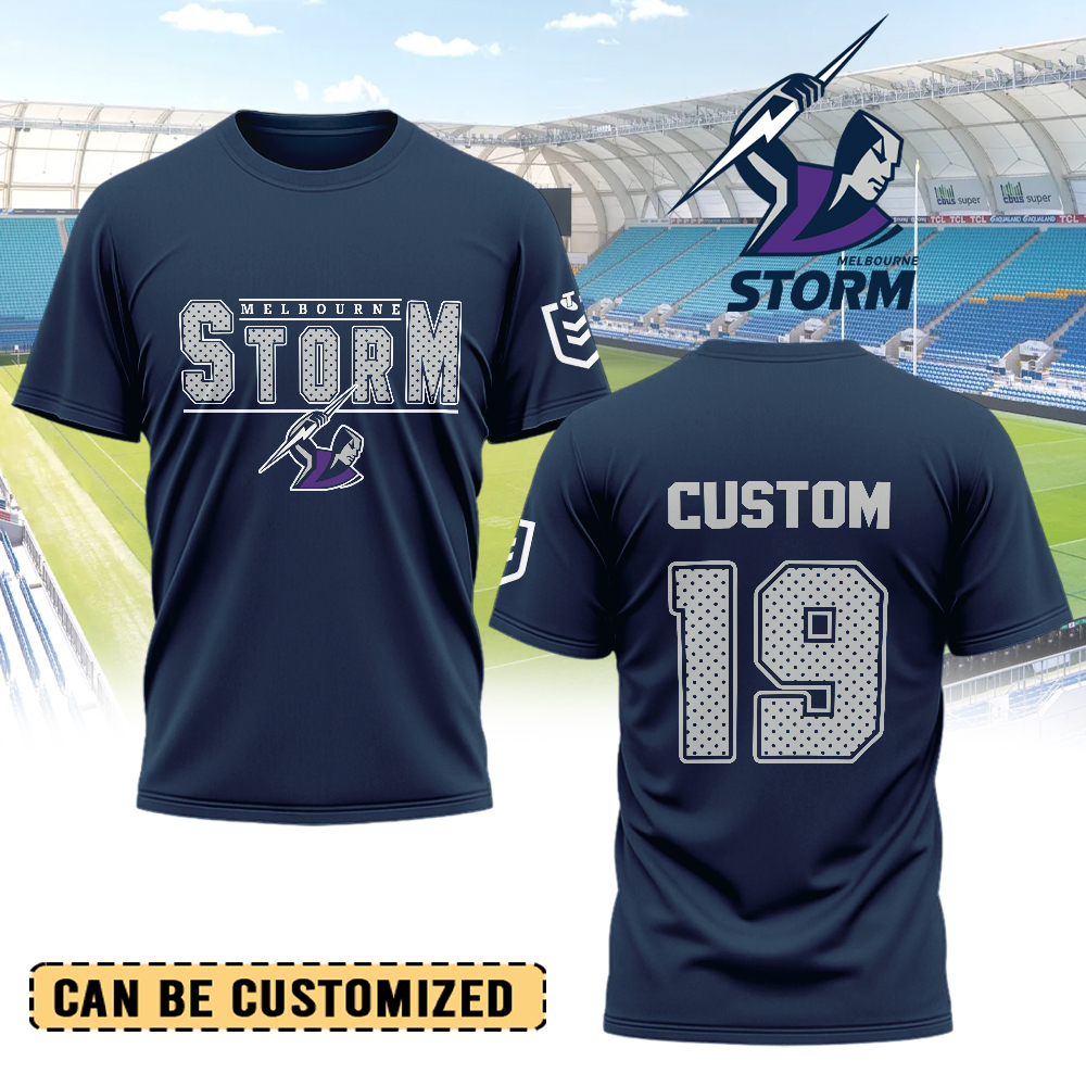 Auspiritmerch Melbourne Storm Personalized T Shirt Gift For Fans