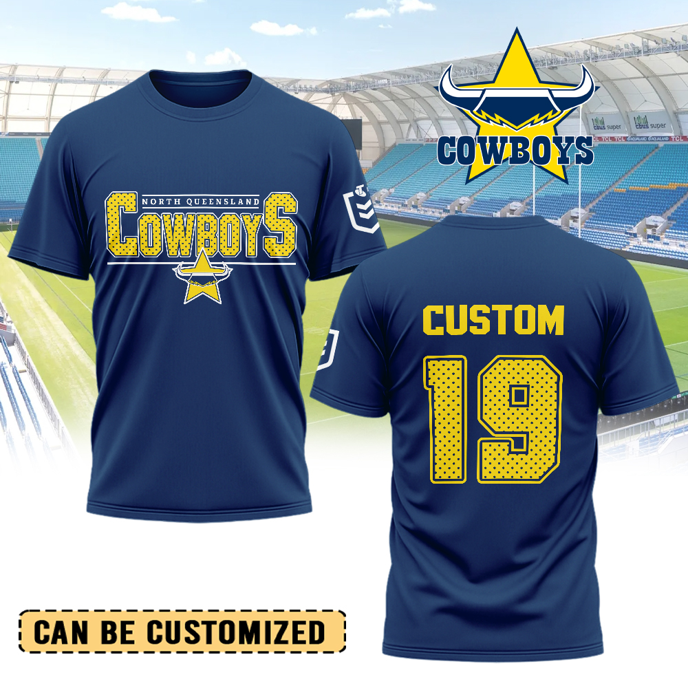 Auspiritmerch North Queensland Cowboys Personalized T Shirt Gift For Fans