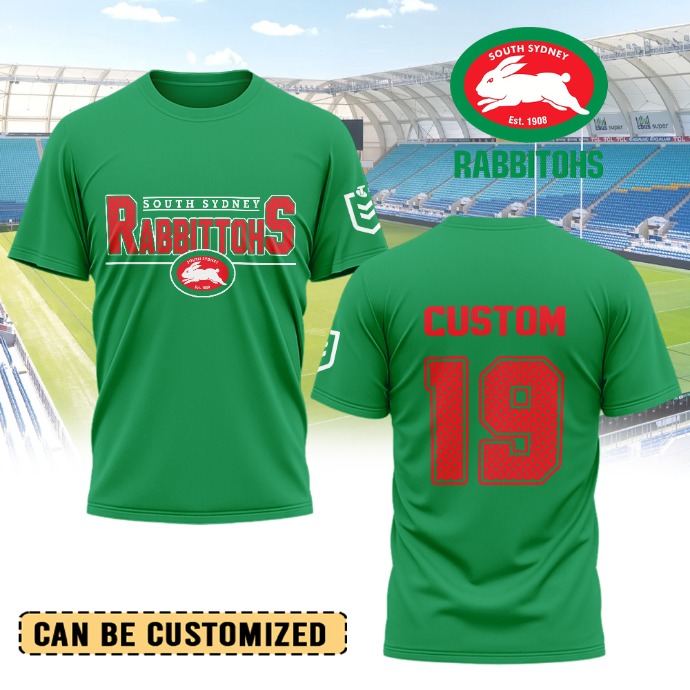 Auspiritmerch South Sydney Rabbitohs Personalized T Shirt Gift For Fans