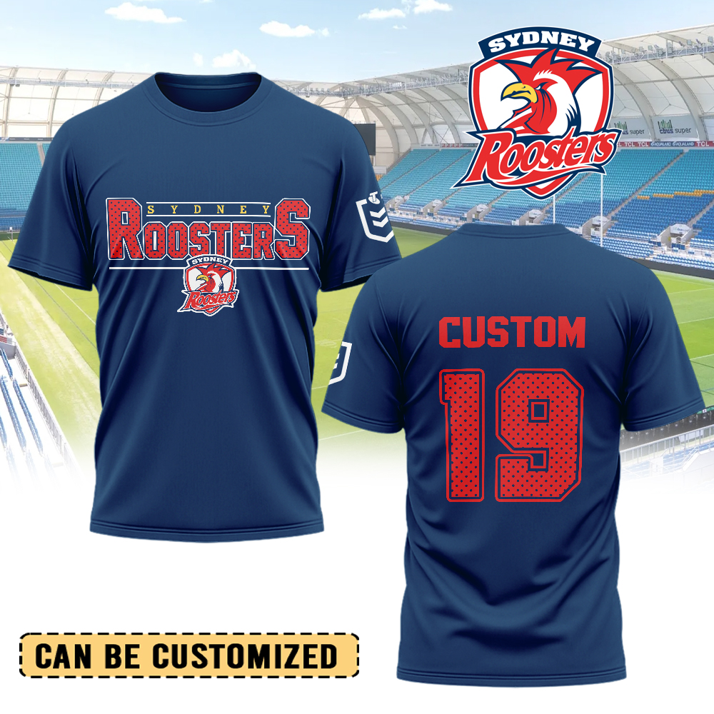 Auspiritmerch Sydney Roosters Personalized T Shirt Gift For Fans