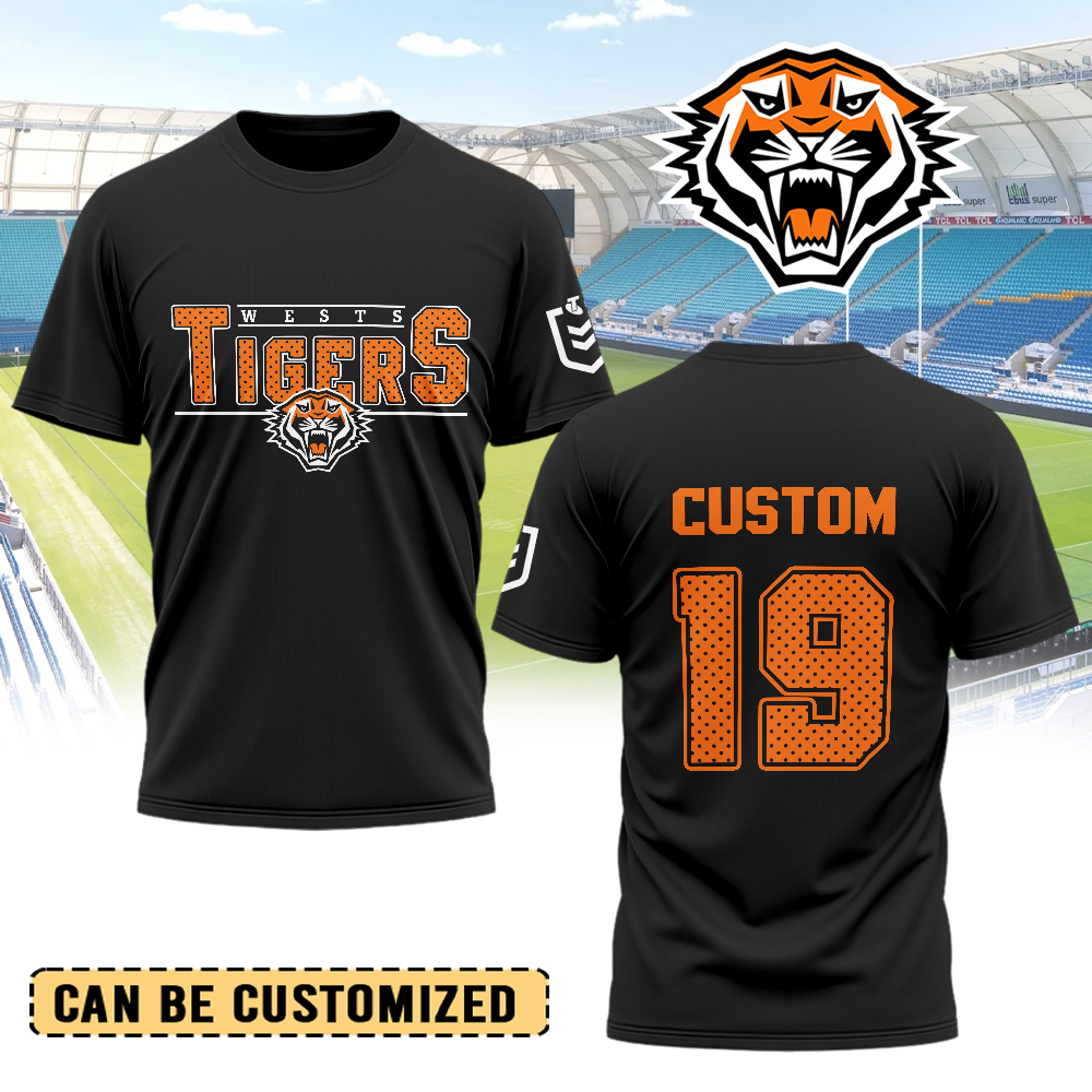 Auspiritmerch Wests Tigers Personalized T Shirt Gift For Fans