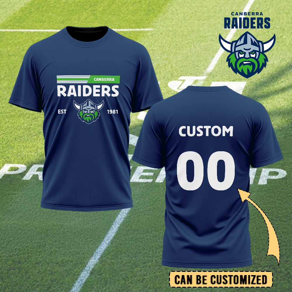 Auspiritmerch Canberra Raiders Personalized T Shirt Gift For Fans