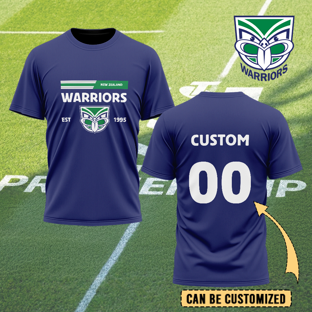 Auspiritmerch New Zealand Warriors Personalized T Shirt Gift For Fans