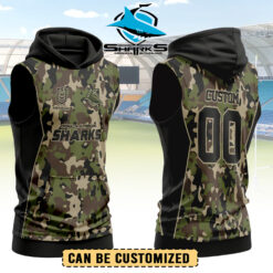 Auspiritmerch Cronulla-Sutherland Sharks Personalized Hooded Tank Top Gift For Fans - Green