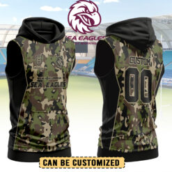 Auspiritmerch Manly Warringah Sea Eagles Personalized Hooded Tank Top Gift For Fans - Green