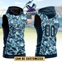Auspiritmerch Melbourne Storm Personalized Hooded Tank Top Gift For Fans