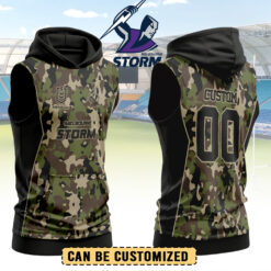 Auspiritmerch Melbourne Storm Personalized Hooded Tank Top Gift For Fans - Green